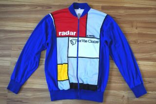 Cycling Jersey La Vie Claire Radar Tour De France 1987 Longsleeve Jacket Rare S