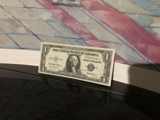 Blue Seal Silver Dollar Bill (very Rare)