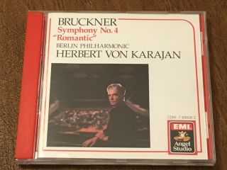 Karajan - Bruckner:symphony No.  4/original Emi Studio - Wg By Pdo Rare Full Silver