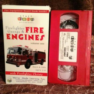Rare Vhs Firefighter George Fire Engines Vol.  1
