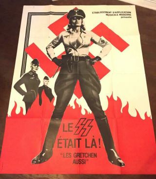 Ilsa She Wolf Of The Ss - 1975 - French Movie Poster Huge 45 X 62 Rare