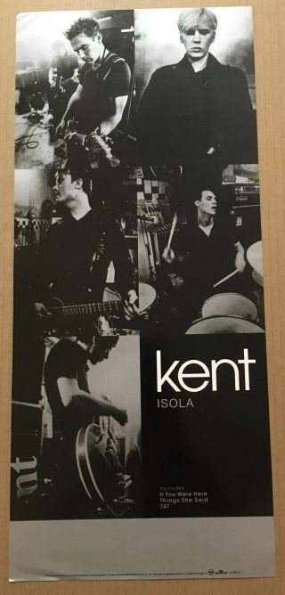Kent Ultra Rare 1998 Promo Poster For Isola Cd 9 X 22 Usa Never Displayed