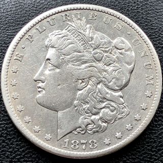 1878 Cc Morgan Dollar Carson City Silver $1 Rare Xf - Au Det.  18559