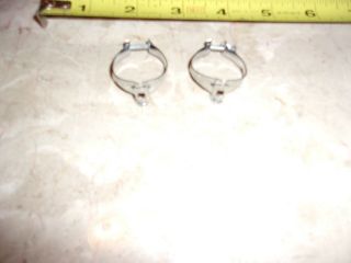 2 Vintage Nos Chrome 1980s Italian 1” Cable Guide/ Vintage Steel Bicycles Rare