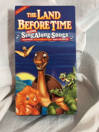 The Land Before Time: More Sing - Along Songs Rare Vhs,  1999 Oop An American Tail