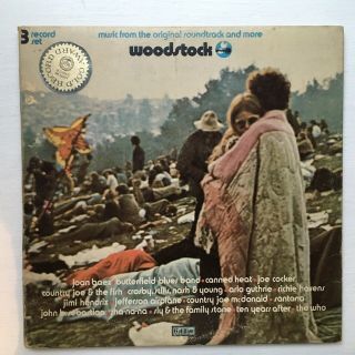 Rare Woodstock Sd3 - 500 Gold Vg Lp Record Award Lp 3 Record Set