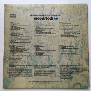 RARE WOODSTOCK SD3 - 500 GOLD VG LP RECORD AWARD LP 3 RECORD SET 2