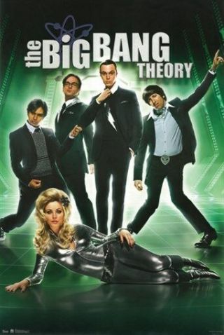 The Big Bang Theory Poster Cast Rare Hot 24x36