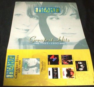 Heart Greatest Hits 1985 - 1995 Rare In Store Promo Poster Flat