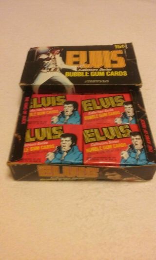 1978 Elvis Offical Bubble Gum Cards Box Of Packs Rare
