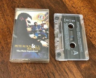 Pete Rock & Cl Smooth The Main Ingredient Cassette Tape Rare Rap 1994