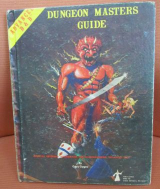 Dungeons And Dragons Ad&d 1st Edition Dungeon Masters Guide 1st Printing Rare
