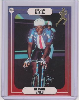 Rare 1992/93 Iccoa Nelson Vails Card 22 Track Cycling Olympics Athletes