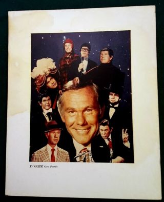 Johnny Carson The Tonight Show Rare 16x20 1984 Tv Guide Portrait