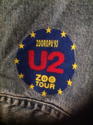 U2 Extremely Rare Crew Jacket & Tee Shirt Zooropa Tour 1993 Stockholm Sweden Wow 2