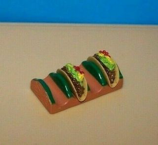 Rare 1:6 Barbie Food Re - Ment Tacos Mexican Dinner Miniatures Fun Meals Kitchen