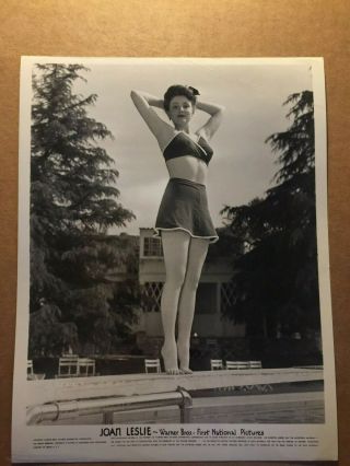 Joan Leslie Rare Stunning Vintage 8/10 Pin - Up Photo Wwii Gi 1944