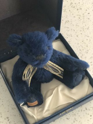 Rare Merrythought Blue Sapphire Anniversary Bear Limited Edition Of 2500 117 2