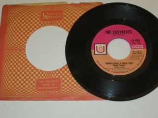 Easybeats - Gonna Have A Good Time 7 " Rare Uk Beat On Ua B/w Lay Me Down