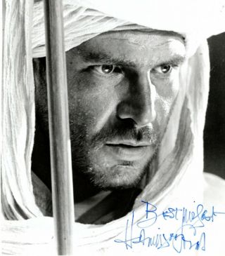 American Action Actor Harrison Ford,  Rare Signed Vintage Studio Photo.