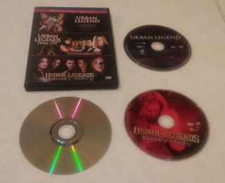 Urban Legend Triple Feature (dvd,  2009) Rare Oop Horror 3 - Disc Set Region 1 Usa