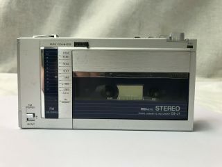 Rare Vintage Aiwa Cs - J1sy Personal Fm Stereo Cassette For Repair