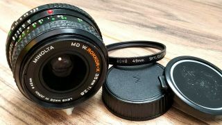Minolta Md W.  Rokkor - X 35mm F2.  8 For Mirrorless Cameras Japan Great Rare