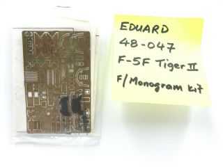 Eduard 1/48 F - 5f Tiger Ii (48047) For Monogram Kit - Oop Rare