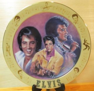 Elvis Special Request Edition Rare Collector Plate Rock & Roll