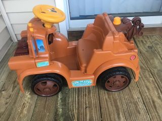 Rare Disney Cars Pixar Ride - on Power Wheels Mater 6 Volt Battery Toy Tow Truck 8
