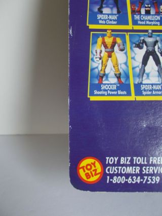 1995 Marvel Spider - Man Animated Series WEB TRAP Action Figure Toy Biz NIP RARE 5