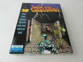 Curse Of The Catacombs Froggman Vintage Pc Game 3.  5 " & 5.  25 " Disks Rare Doom