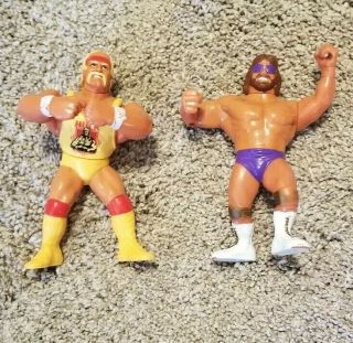 Wwf Hasbro Hulk Hogan Hulkster Hug,  Macho King 1991 Rare Vintage Action Figures