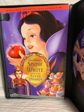 RARE SNOW WHITE and the Seven Dwarfs 2 DISC DVD PLATINUM EDITION W/BOOKLET 3