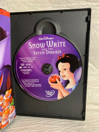 RARE SNOW WHITE and the Seven Dwarfs 2 DISC DVD PLATINUM EDITION W/BOOKLET 4