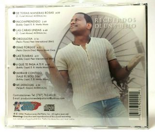 Moncho Rivera - Recuerdos De Un Pueblo Vol.  1 CD 2004 (Extremely Rare) Salsa 2