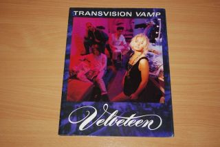 Transvision Vamp - Rare 1989 Uk Tour Programme,  With Syndicate Flyer Program