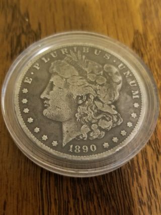 1890 Cc Morgan Silver Dollar Rare $165 Book Value 120