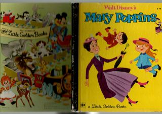 Walt Disney Mary Poppins : Little Golden Book Rare Sydney Edition 1975