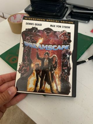 Dreamscape Dennis Quaid,  Max Von Sydow,  Sci Fi Rare Oop Dvd