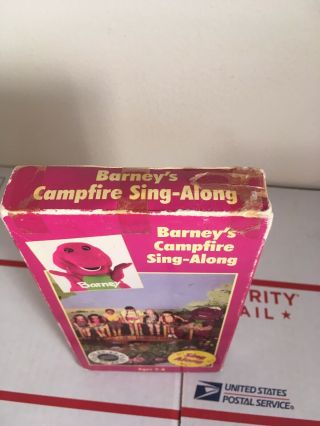 Barney - Barneys Campfire Sing - Along VHS Tape 1990 Rare OOP 2