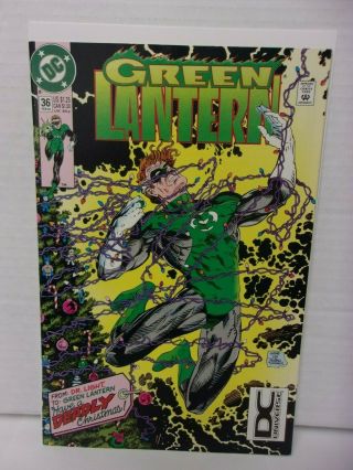 Green Lantern 36 (1993 Dc Comic Book) Rare Dc Universe Logo Variant Cover Htf