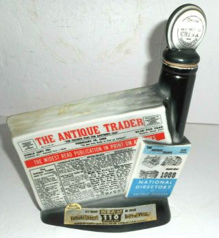 Rare Vintage Jim Beam Collectible Whiskey Decanter 1968 The Antique Trader Empty