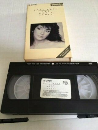 Rare Pre - Owned Vhs Tape - Kate Bush " The Whole Story " Video Lp - Sony