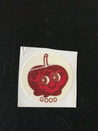 Rare Vintage Ctp Candy Apple Scratch And Sniff Sticker