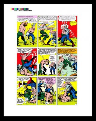 Jack Kirby Sgt Fury And His Howling Commandos 5 Rare Production Art Pg 14