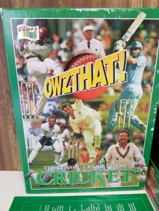 RARE 80 ' s Owzthat Cricket Board Card Dice Trivia Game Sports Family Classic 2
