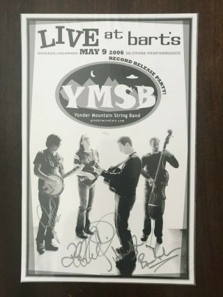 Yonder Mountain String Band - Rare - Record Release Poster/signed By Band