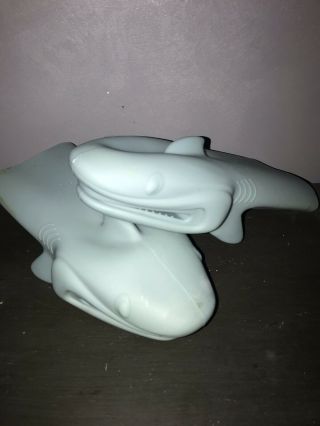 Set Shark Mouth Blue Silicone Oven Mitts Shark Lovers Rare Cool Gift Wow