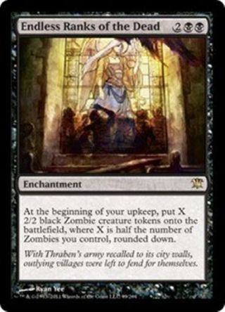 Endless Ranks Of The Dead Innistrad Mtg Black Enchantment Rare Zombie